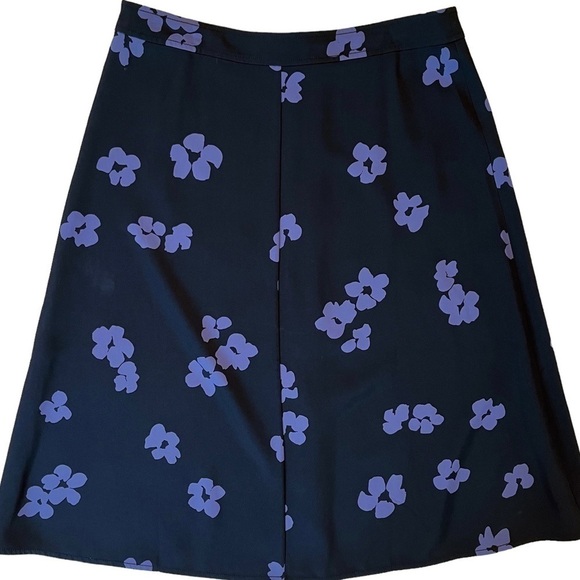 EVERLANE The Japanese GoWeave Floral Button Swing Skirt Size 10 - Picture 11 of 12